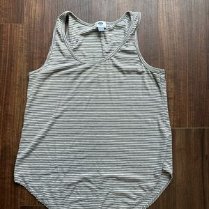 Striped Green/Gray Tank Top